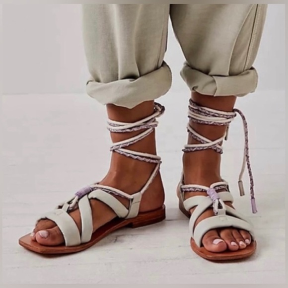 Free People Boho Wrap Sandals size 8 - Picture 1 of 10